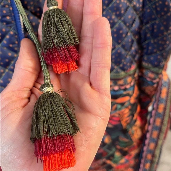 NWT FARM Rio Mixed Patchwork Reversible Puffer Coat Size XSmall - Picture 9 of 12